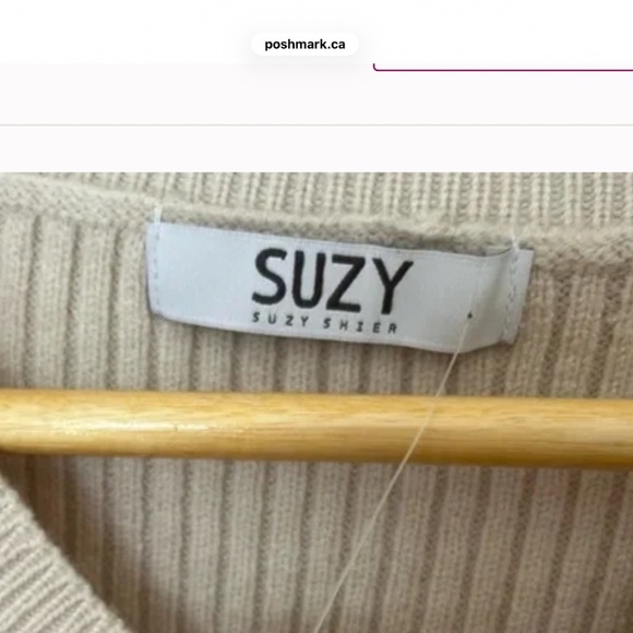 SUZY Shier V-Neck Sweater - Picture 4 of 9